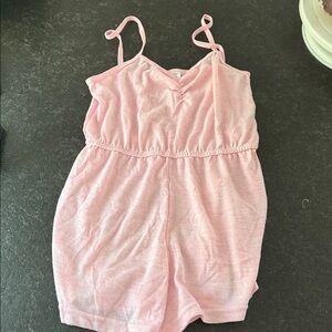 Pink Sleeveless Romper